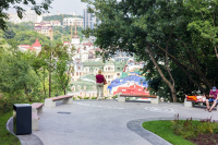 Sightseeing platform on the Old Kyiv Hill